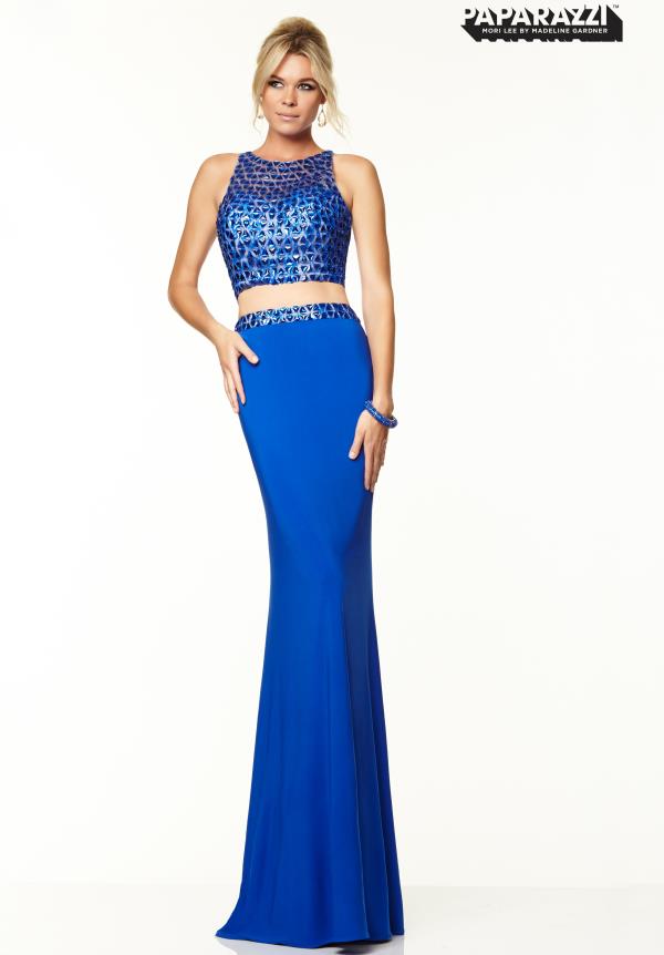 Mori Lee High Neckline Dress 97004